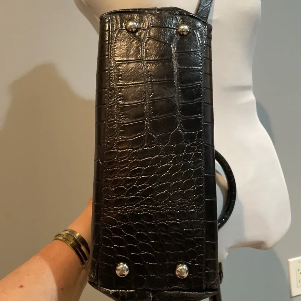 furla handbag crossbody used leather